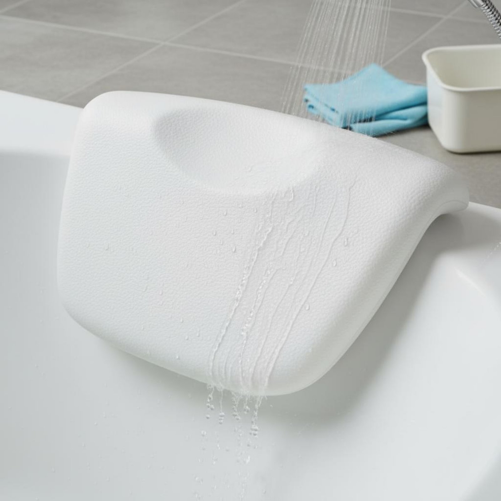 Bath - 1個入り浴槽枕 滑り止め吸盤付きジャグジーヘッドレスト 快適なユニバーサルバス枕 家庭用ホテルスパリラクゼーションシャワー用