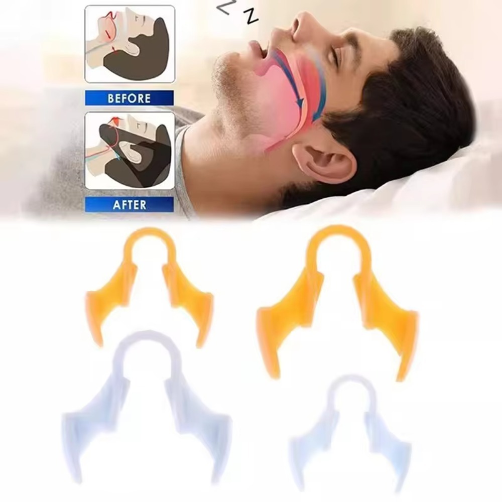 Anti Snore Contour Pillow - 2個入り ミニサイズのいびき防止具 シリコン製伸縮性鼻クリップ いびき防止グッズ ぐっすり眠れる