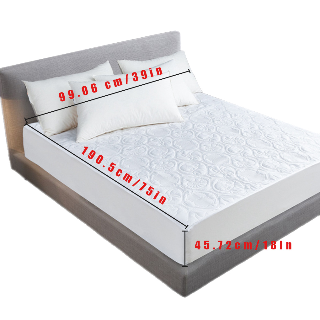 防水加工のマットレスプロテクター、通気性のあるコットン製ベッ - Waterproof Mattress Protector Breathable のレビューと価格