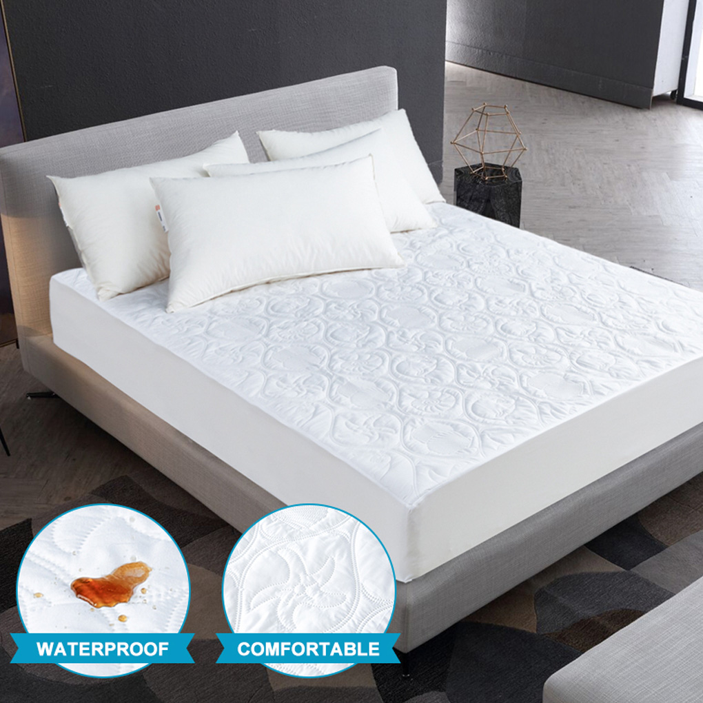 防水加工のマットレスプロテクター、通気性のあるコットン製ベッ - Waterproof Mattress Protector Breathable のレビューと価格