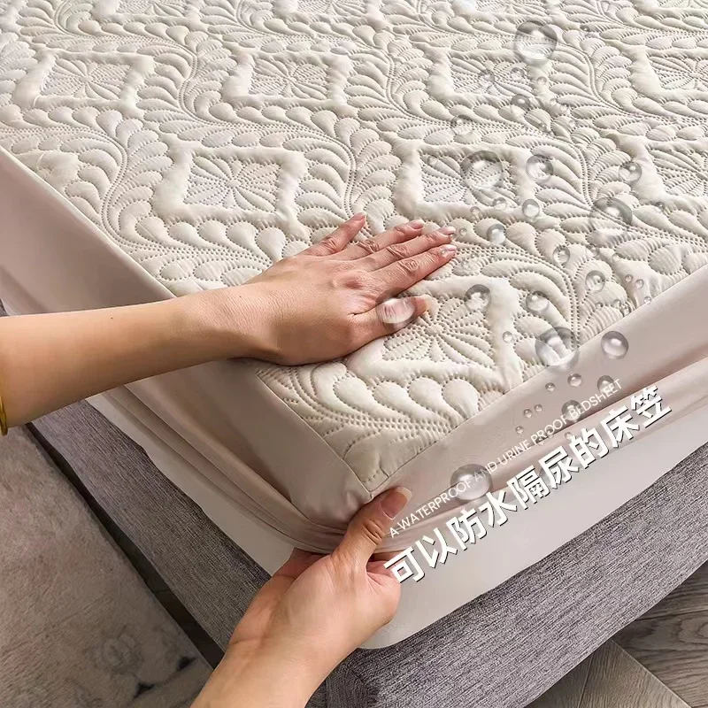 防水加工 厚手 マットレスパッドプロテクター 通気性 耐久性 - Waterproof Mattress Protector Breathable のレビューと価格