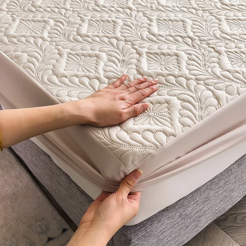 防水加工 厚手 マットレスパッドプロテクター 通気性 耐久性 - Waterproof Mattress Protector Breathable のレビューと価格