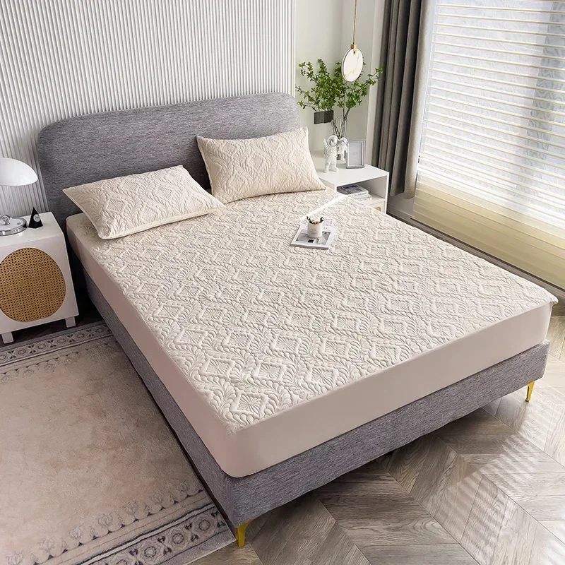 防水加工 厚手 マットレスパッドプロテクター 通気性 耐久性 - Waterproof Mattress Protector Breathable のレビューと価格