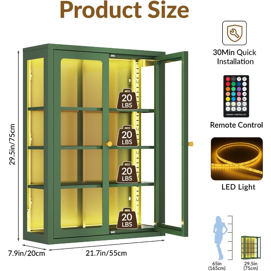 小売店向けの金属製壁面収納キャビネット。アルミニウム合金製で - Storage & Organization のレビューと価格
