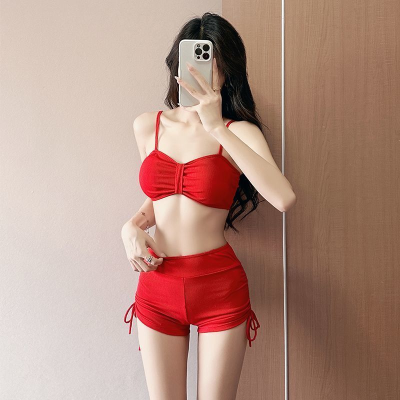 女性用 3 ピース水着セット セクシーなプッシュアップビキニ - Bath のレビューと価格