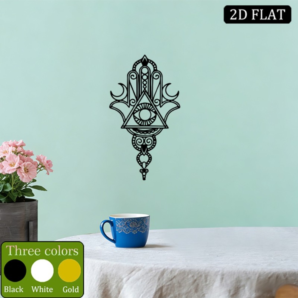 CIFBUY 鉄製ウォールアート ハムサ邪視メタル彫刻 壁掛 - Home Decor のレビューと価格