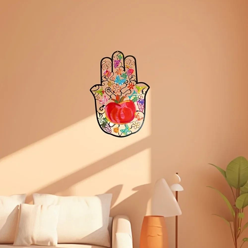 CIFBUY ハムサの手の形をした金属製の壁飾り。カラフルな - Home Decor のレビューと価格