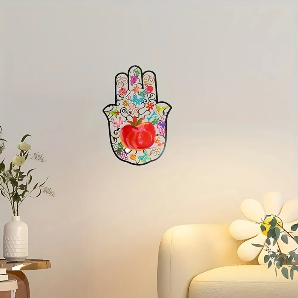 CIFBUY ハムサの手の形をした金属製の壁飾り。カラフルな - Home Decor のレビューと価格