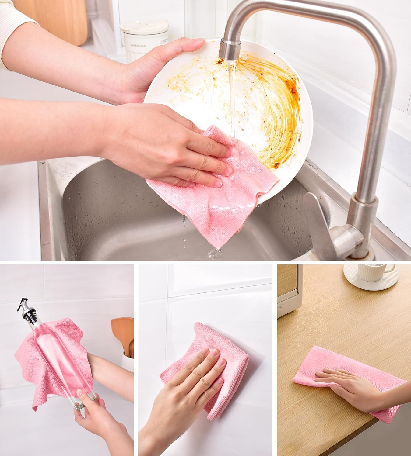 20/50枚入り 再利用可能 マイクロファイバー クリーニン - Kitchen のレビューと価格
