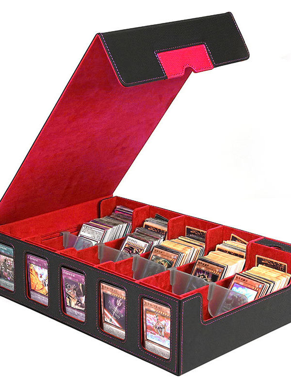 多層構造PUレザー製TCGカード収納ボックス、窓付き大容量オ - Storage & Organization のレビューと価格