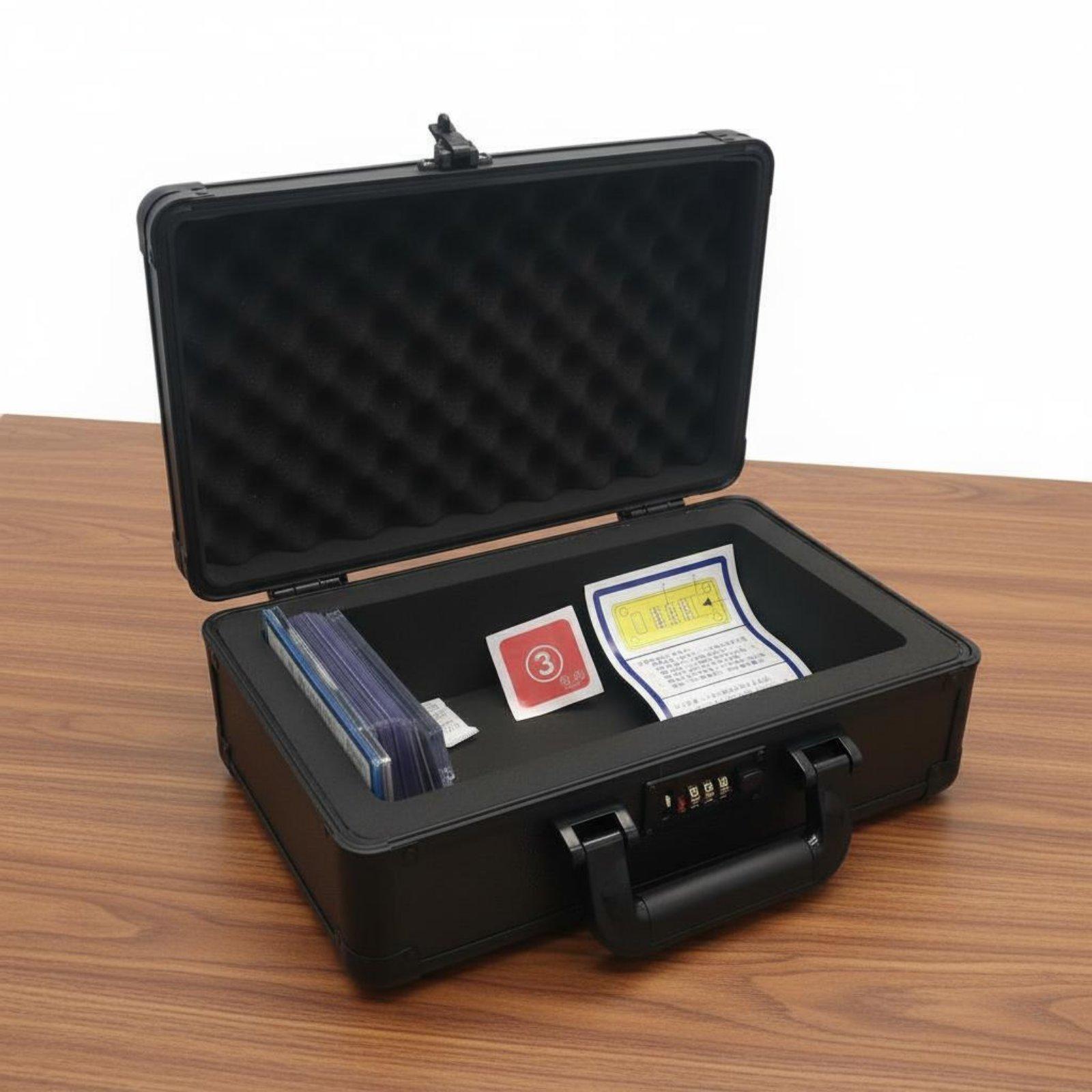 鍵付きカード収納ケース、持ち運び可能なハンドル付き、スラブ型 - Storage & Organization のレビューと価格