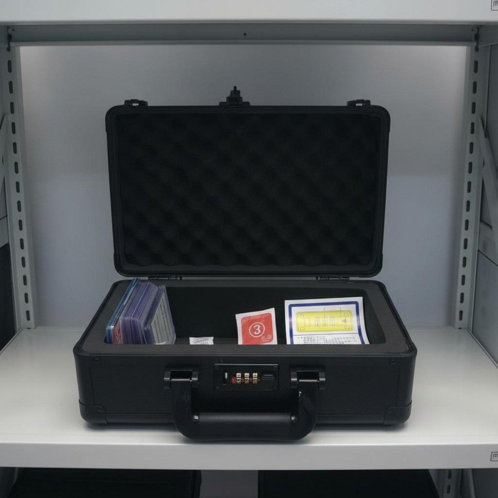 鍵付きカード収納ケース、持ち運び可能なハンドル付き、スラブ型 - Storage & Organization のレビューと価格