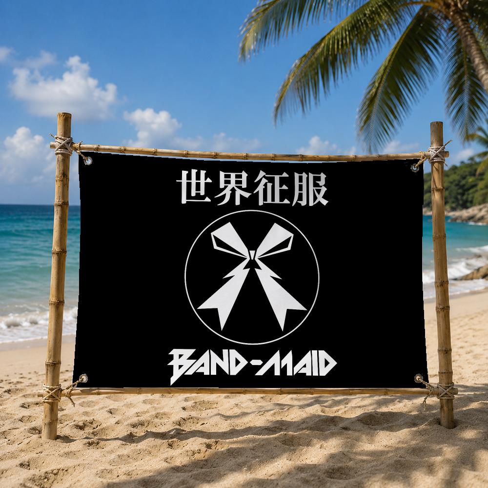 ロックバンド「BAND-MAID」の旗、部屋、寝室、家庭、屋 - Home Decor のレビューと価格
