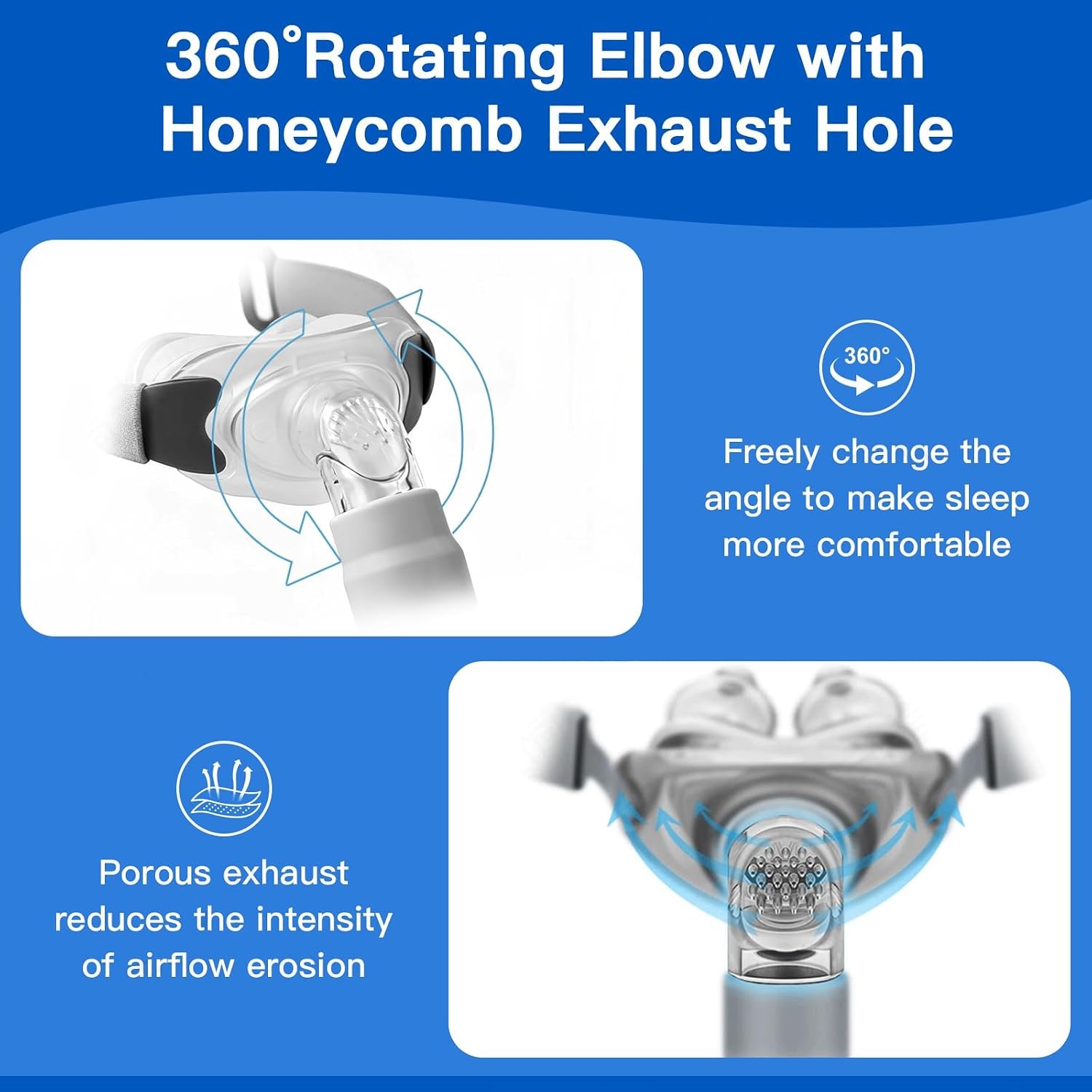 ユニバーサル鼻用ピロー式CPAPマスクフルセット。交換用キッ - Anti Snore Contour Pillow のレビューと価格