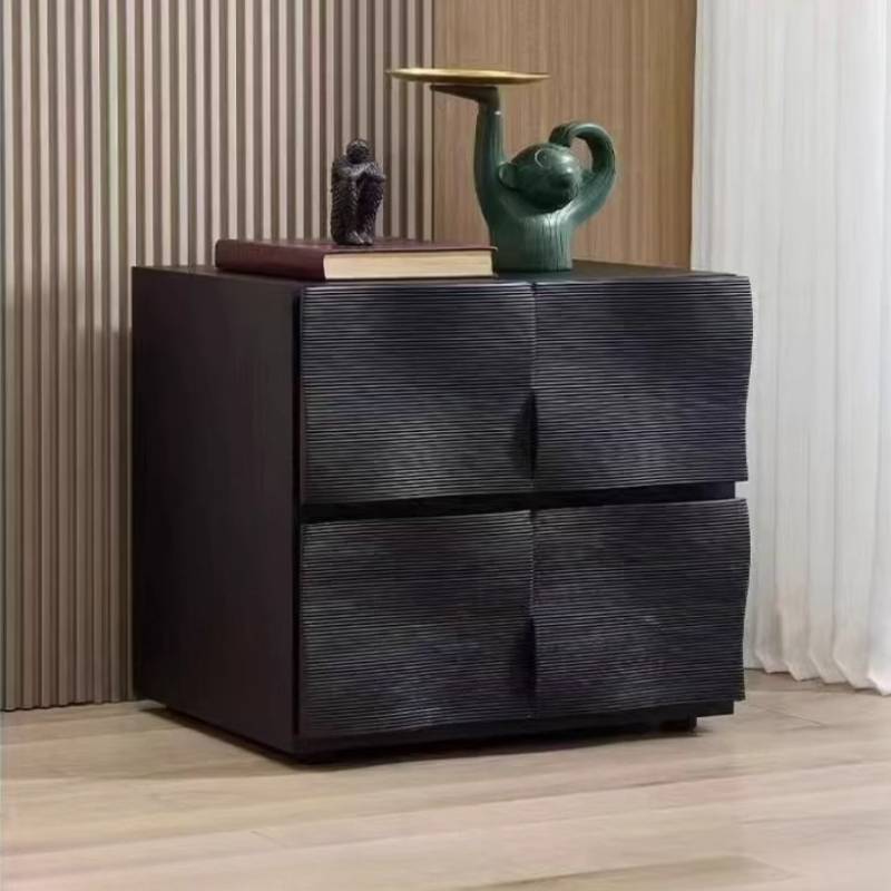 ブラックブラウンベッドサイドテーブルデザイナークラシック格安 - Storage & Organization のレビューと価格