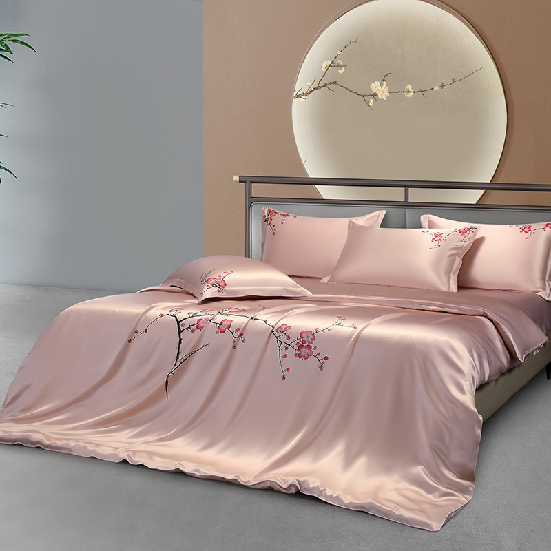 ミュベリーシルクの花の寝具セット,柔らかな掛け布団カバー,枕 - Aesthetic Floral Duvet Cover のレビューと価格
