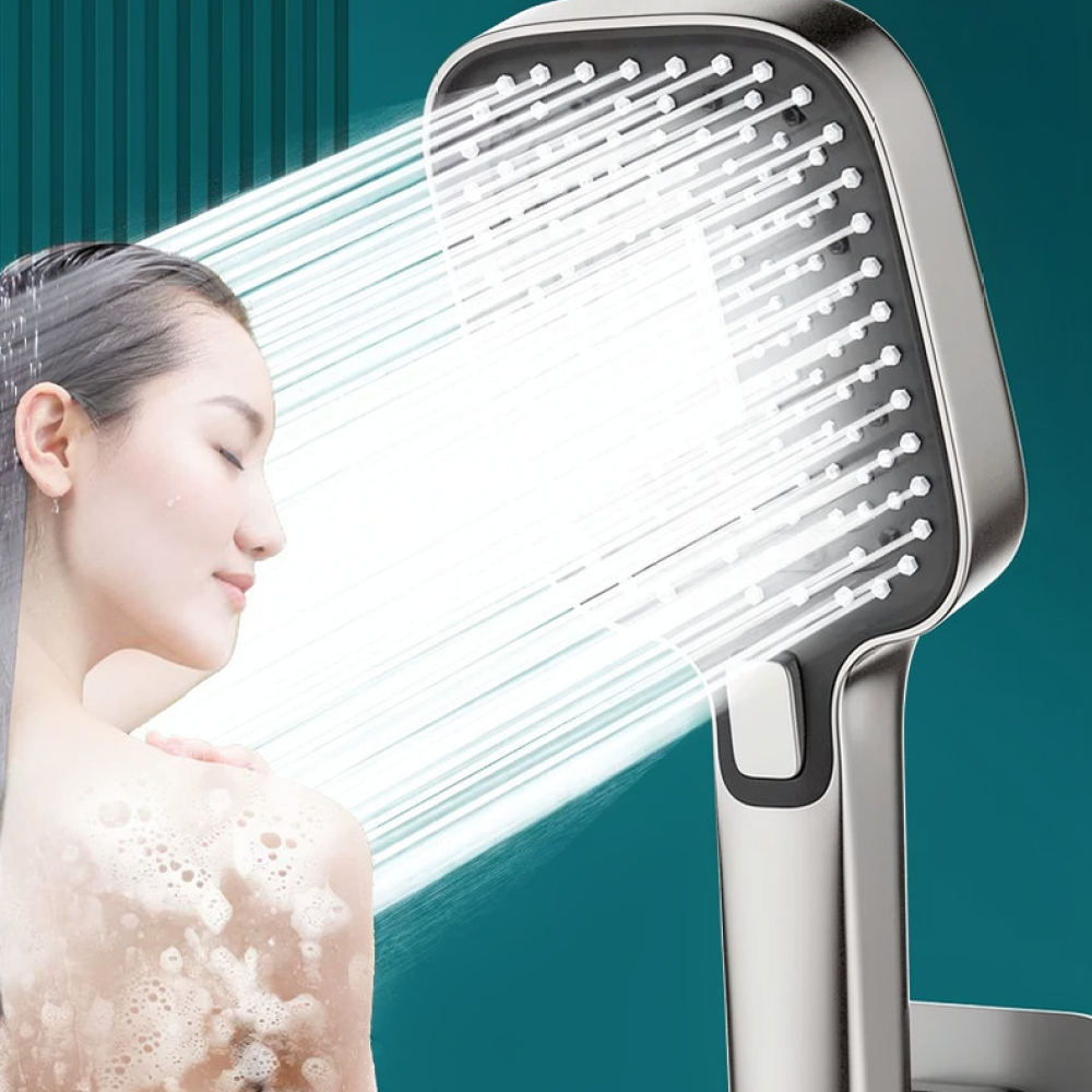 高水圧シャワーヘッド、ハンドヘルド式、雨のような水流、握りや - High Pressure Shower Head Handheld のレビューと価格