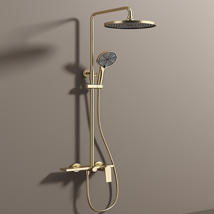 シャワーセット、温冷混合栓、レインフォールシャワーヘッド、ハ - High Pressure Shower Head Handheld のレビューと価格