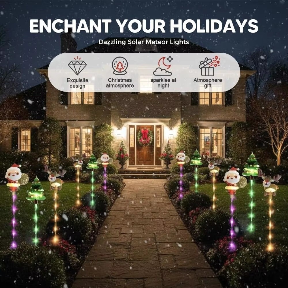 LEDソーラークリスマスライト、杭に取り付けられる装飾用芝生 - Lighting のレビューと価格