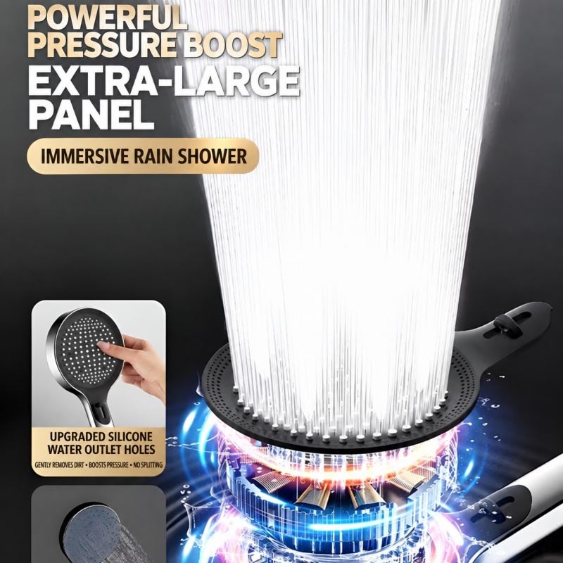 新登場！携帯式高圧シャワーヘッド。4つのモードを搭載し、特大 - High Pressure Shower Head Handheld のレビューと価格