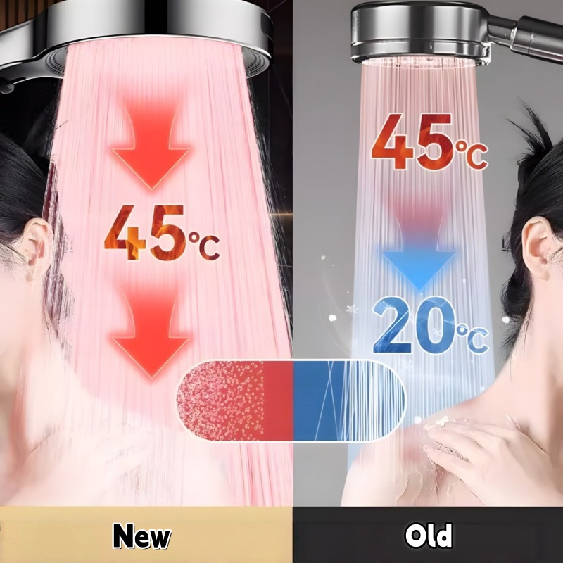 新登場！携帯式高圧シャワーヘッド。4つのモードを搭載し、特大 - High Pressure Shower Head Handheld のレビューと価格