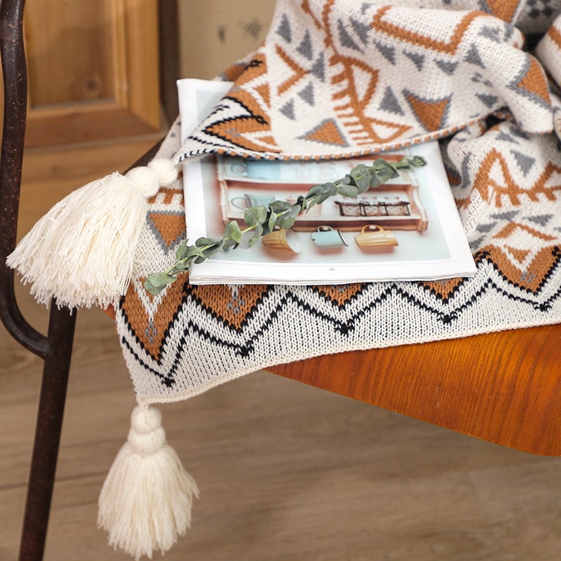 ボヘミアン風サウスウェスタンフリンジ付きスローブランケット、 - Boho Throw Blanket Fringe のレビューと価格