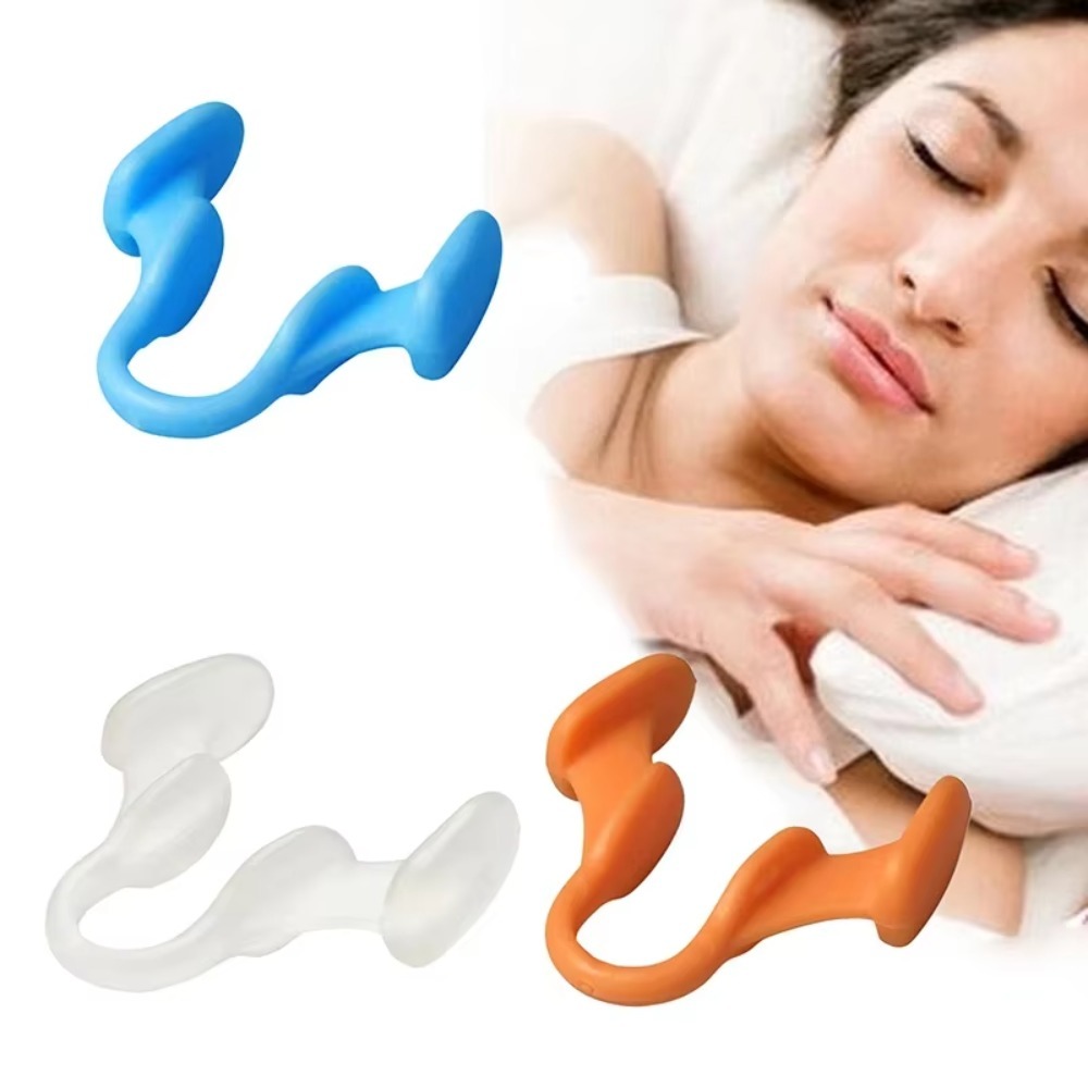 2個入り ミニサイズのいびき防止具 シリコン製伸縮性鼻クリッ - Anti Snore Contour Pillow のレビューと価格